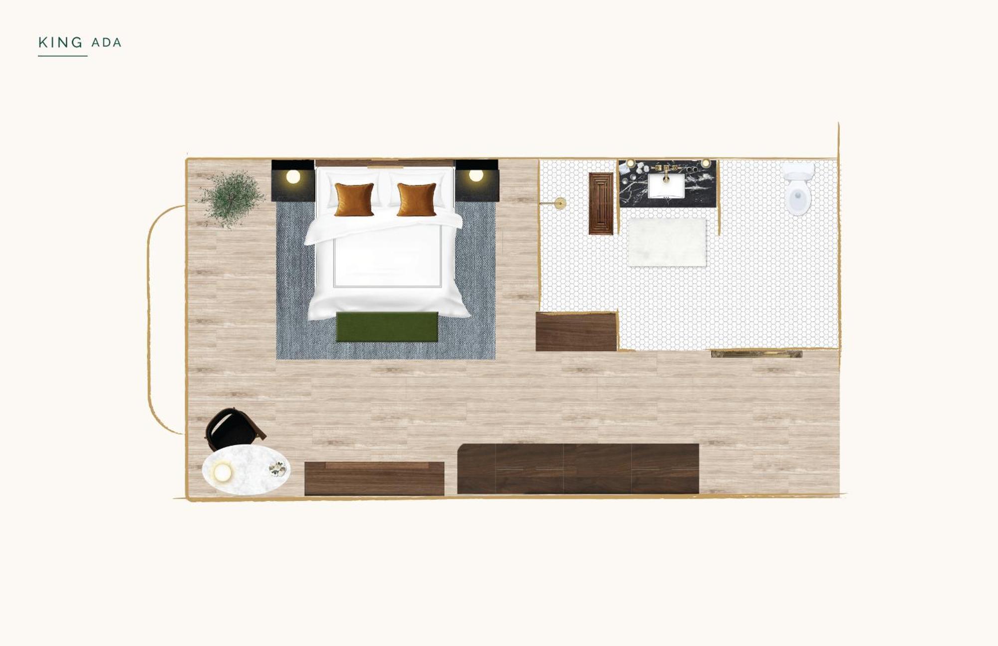 Habitación con cama extragrande - Adaptada para personas de movilidad reducida