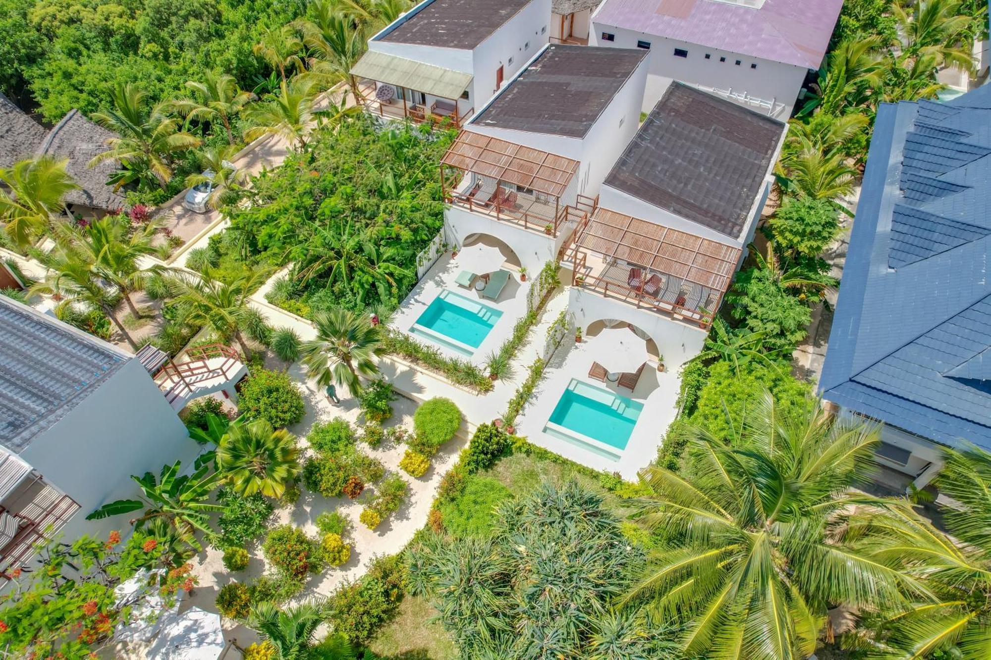 Hébergement avec Piscine Privée - Vue sur Océan et Jardin