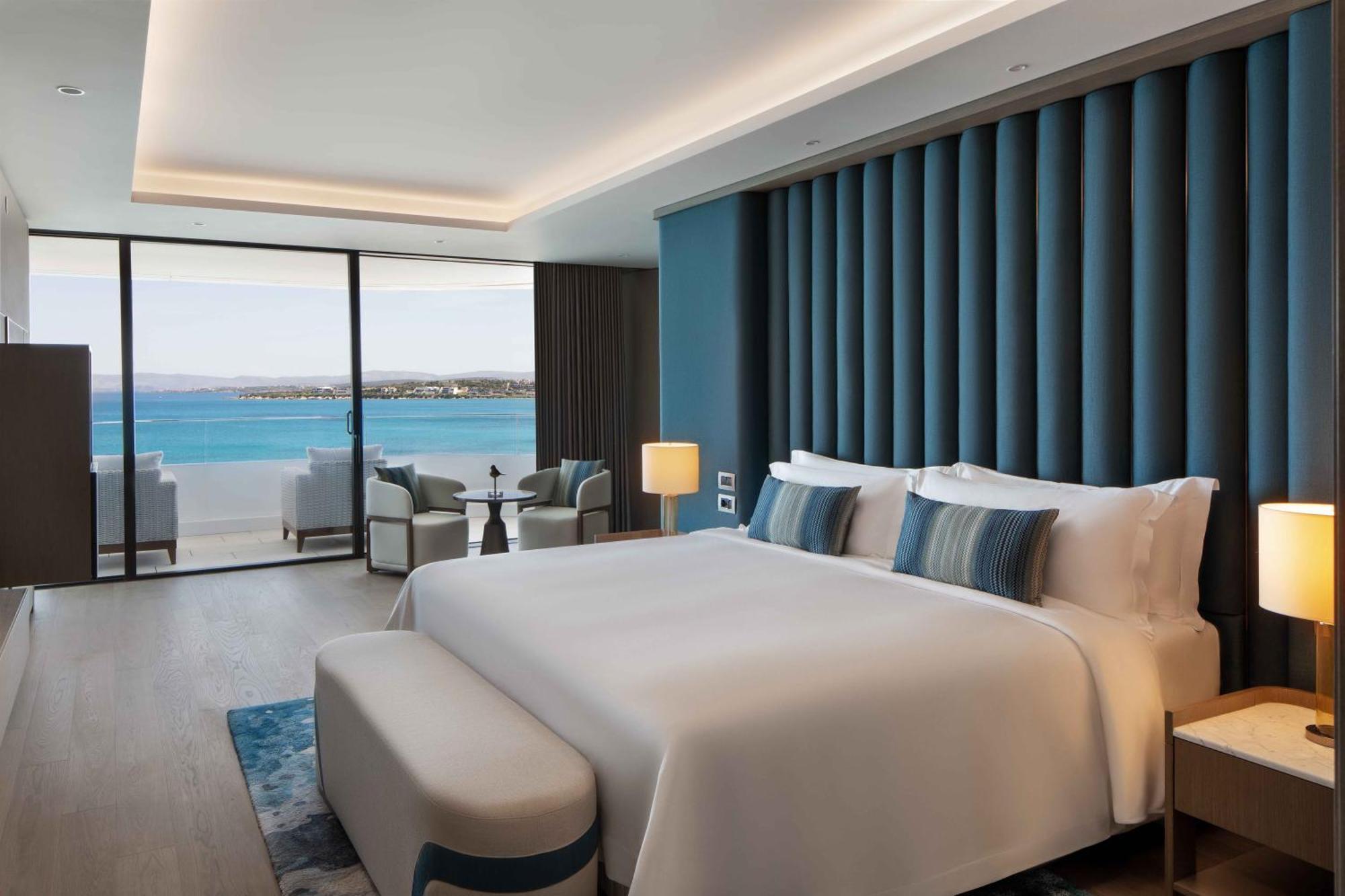 Reges Hoeksuite met 1 Slaapkamer met 1 Kingsize Bed - Uitzicht op Zee