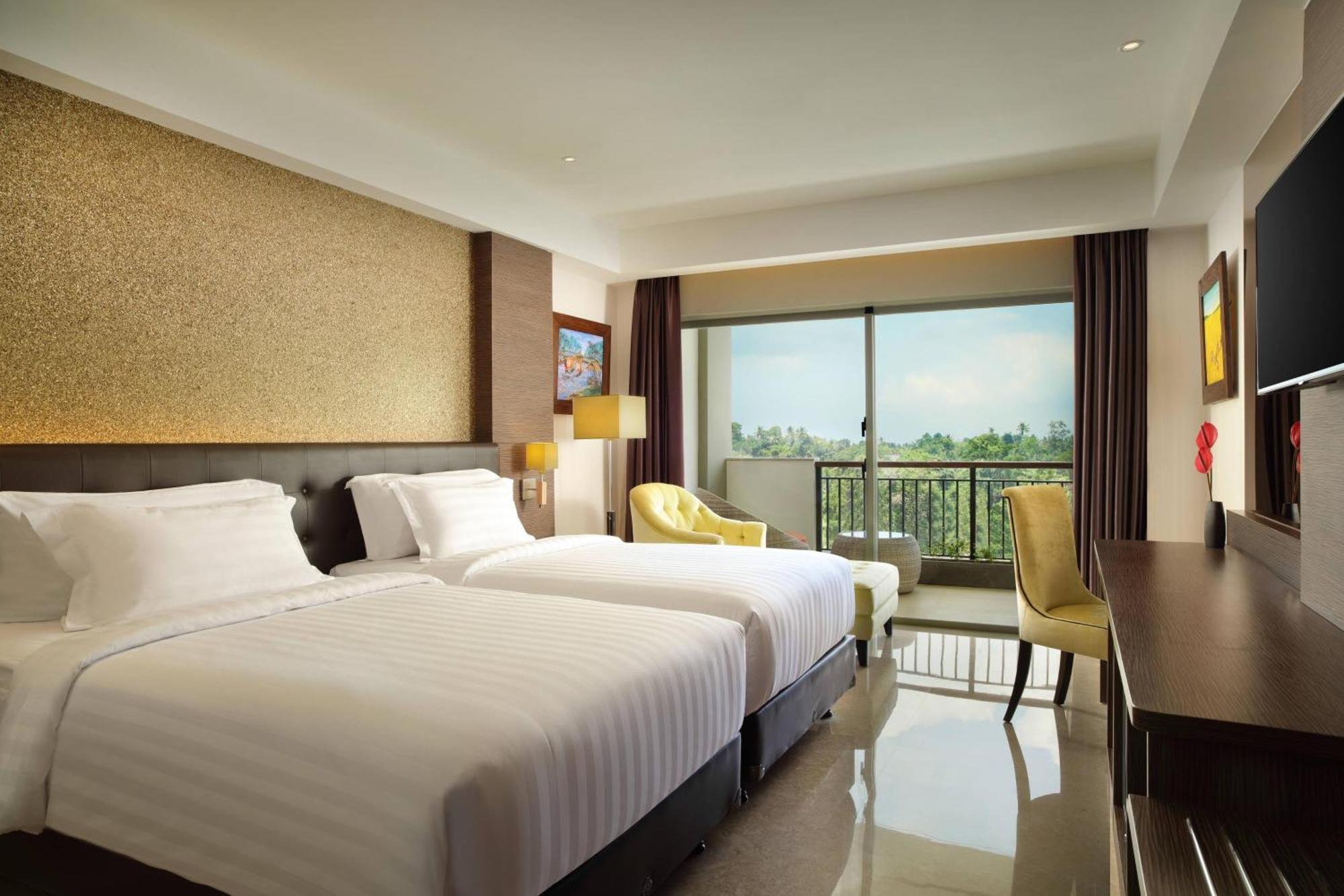 Deluxe Twin Balcony Room with Pool View, with FREE daily shuttle to Ubud City, FREE Photo Session, FREE Art Gallery Visit, 24-hour access to Fitness Center, FREE Welcome Drink, and FREE Kids Activities.,1634444872:JPEG