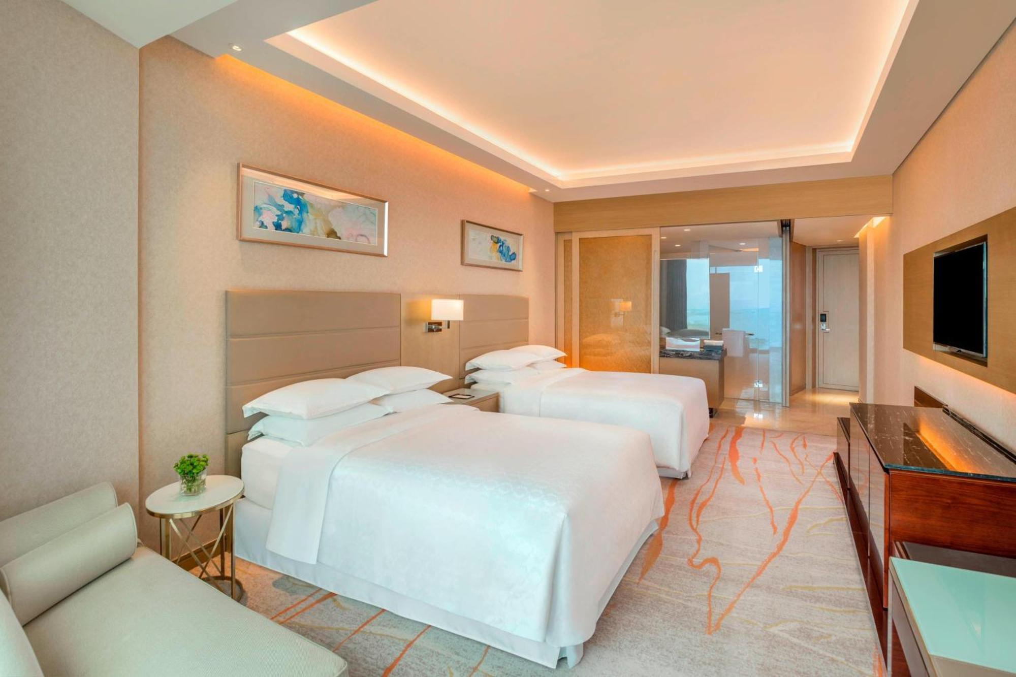 Deluxe, Larger Guest room, 2 Twin, Tangdao Bay view,1554187732:JPEG