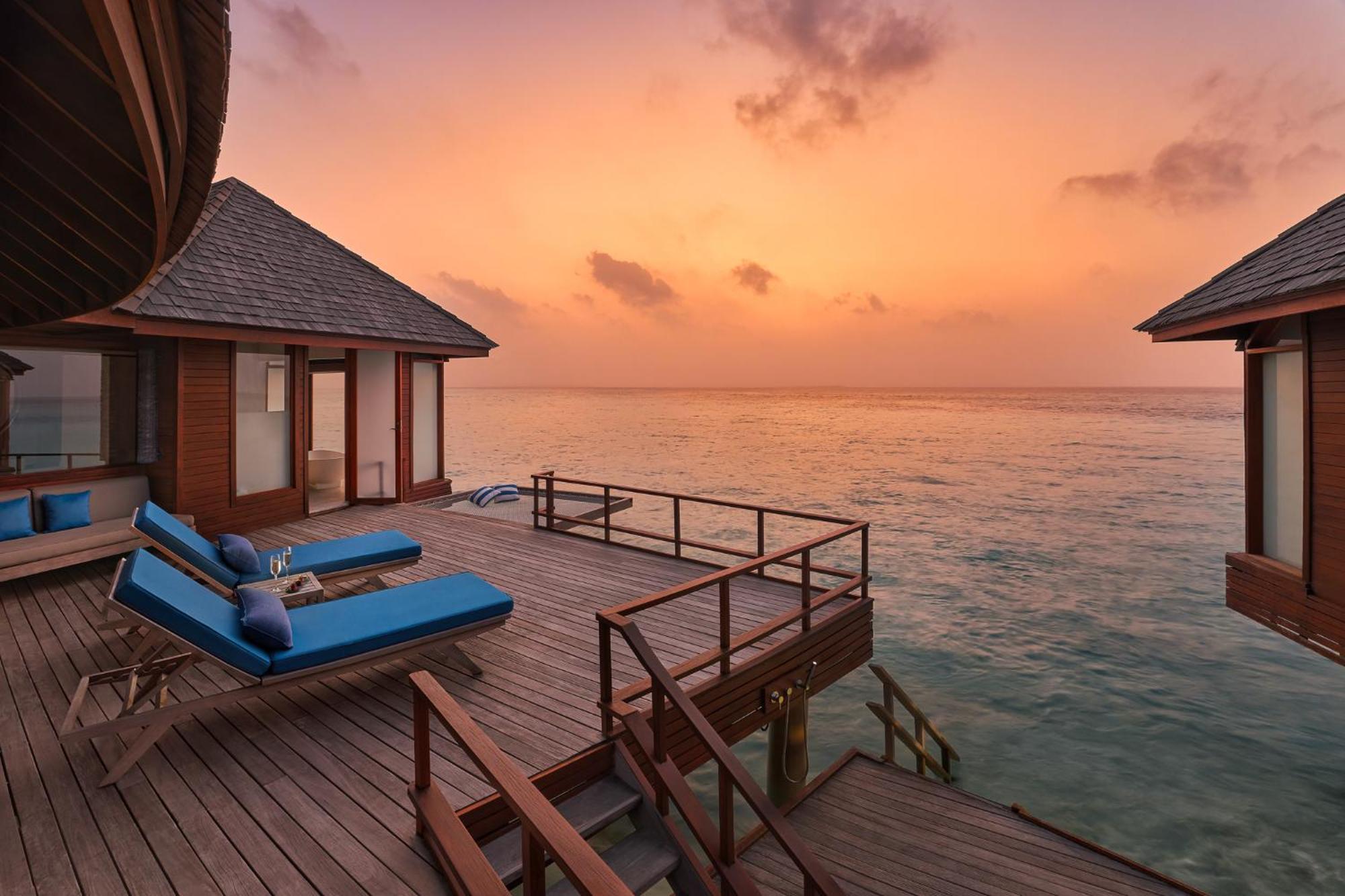 Sunset Over Water Villa
