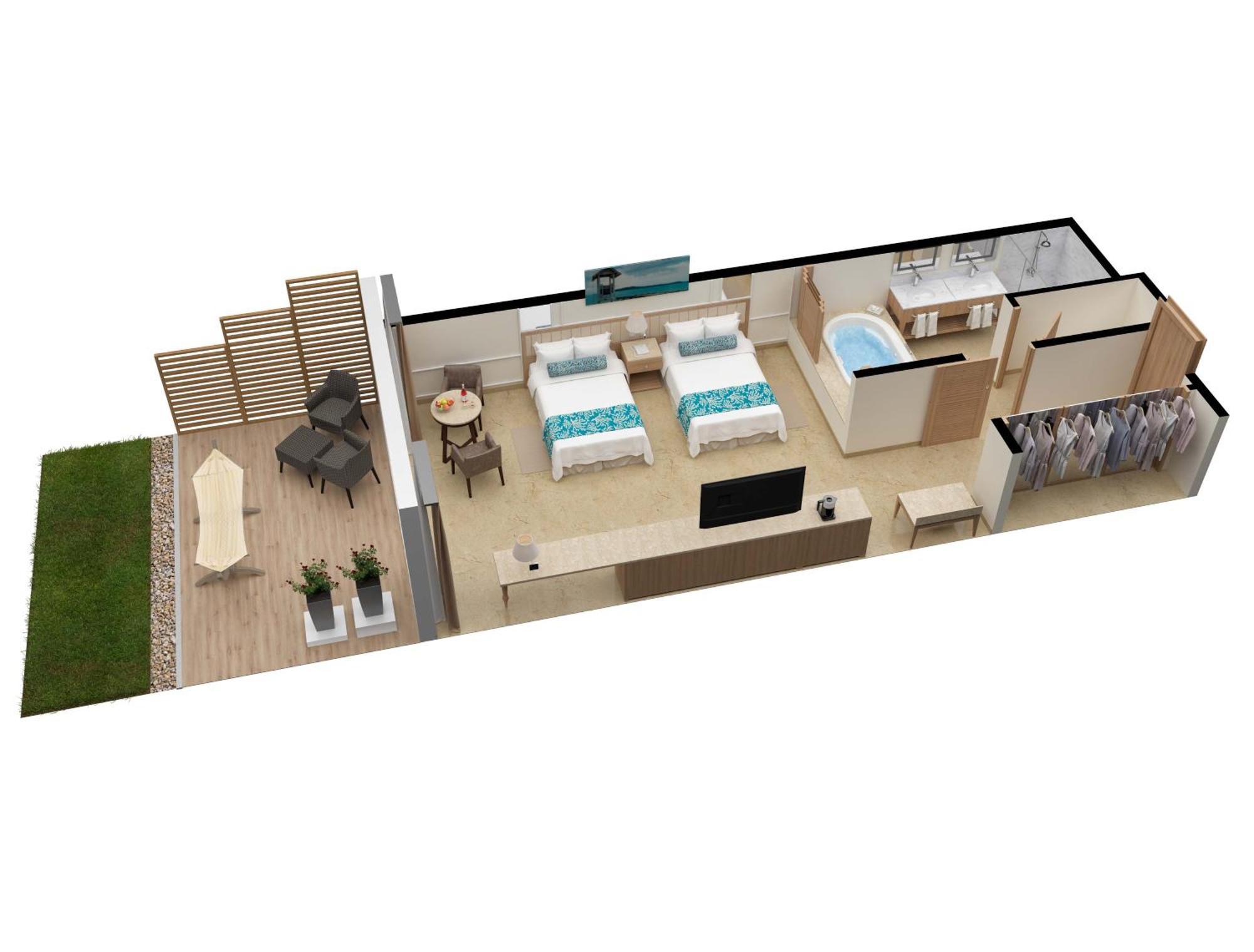 Suite Superior con vistas al mar- Niños y adolescentes gratis