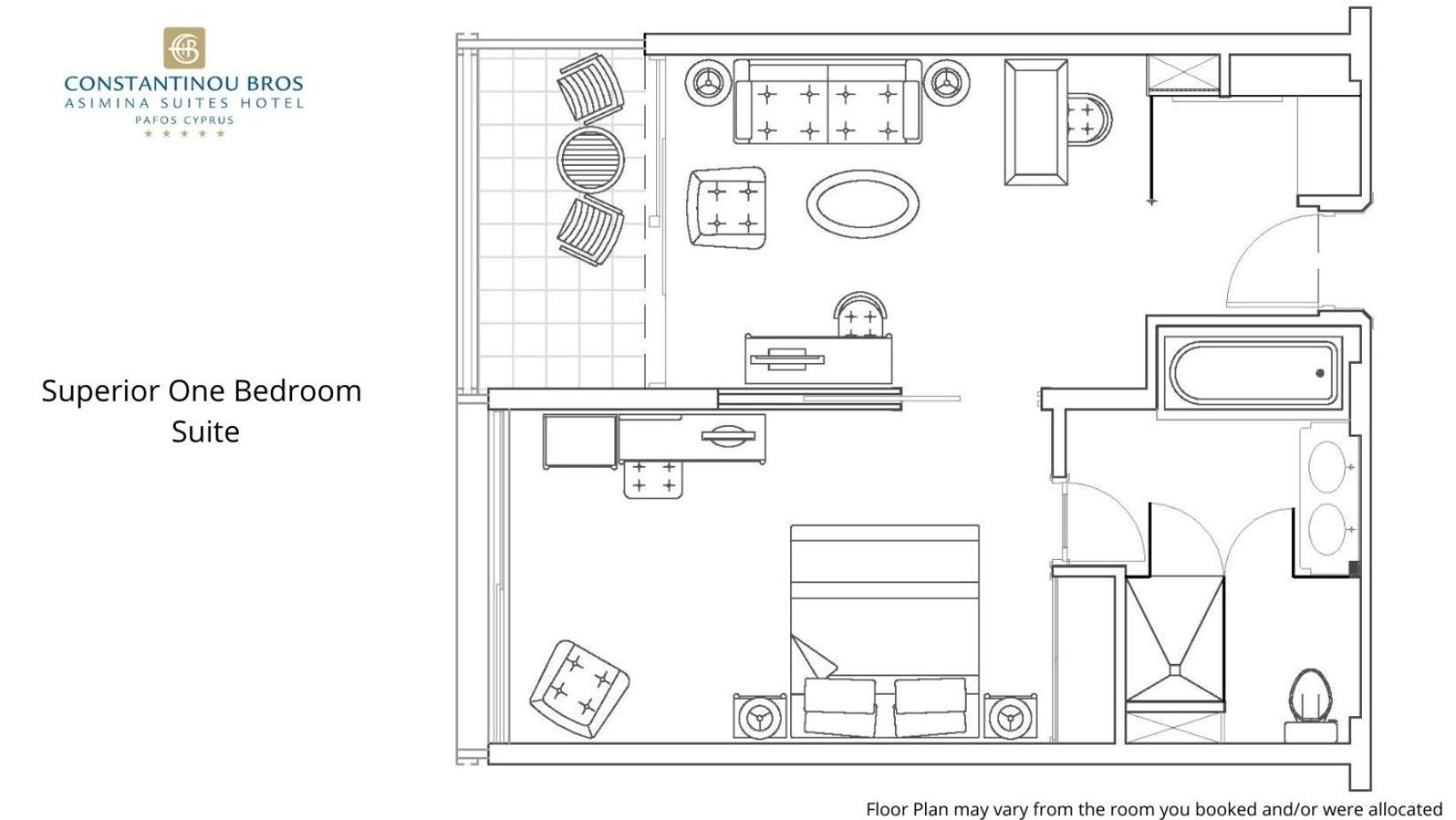 Superior One-Bedroom Suite Sea View