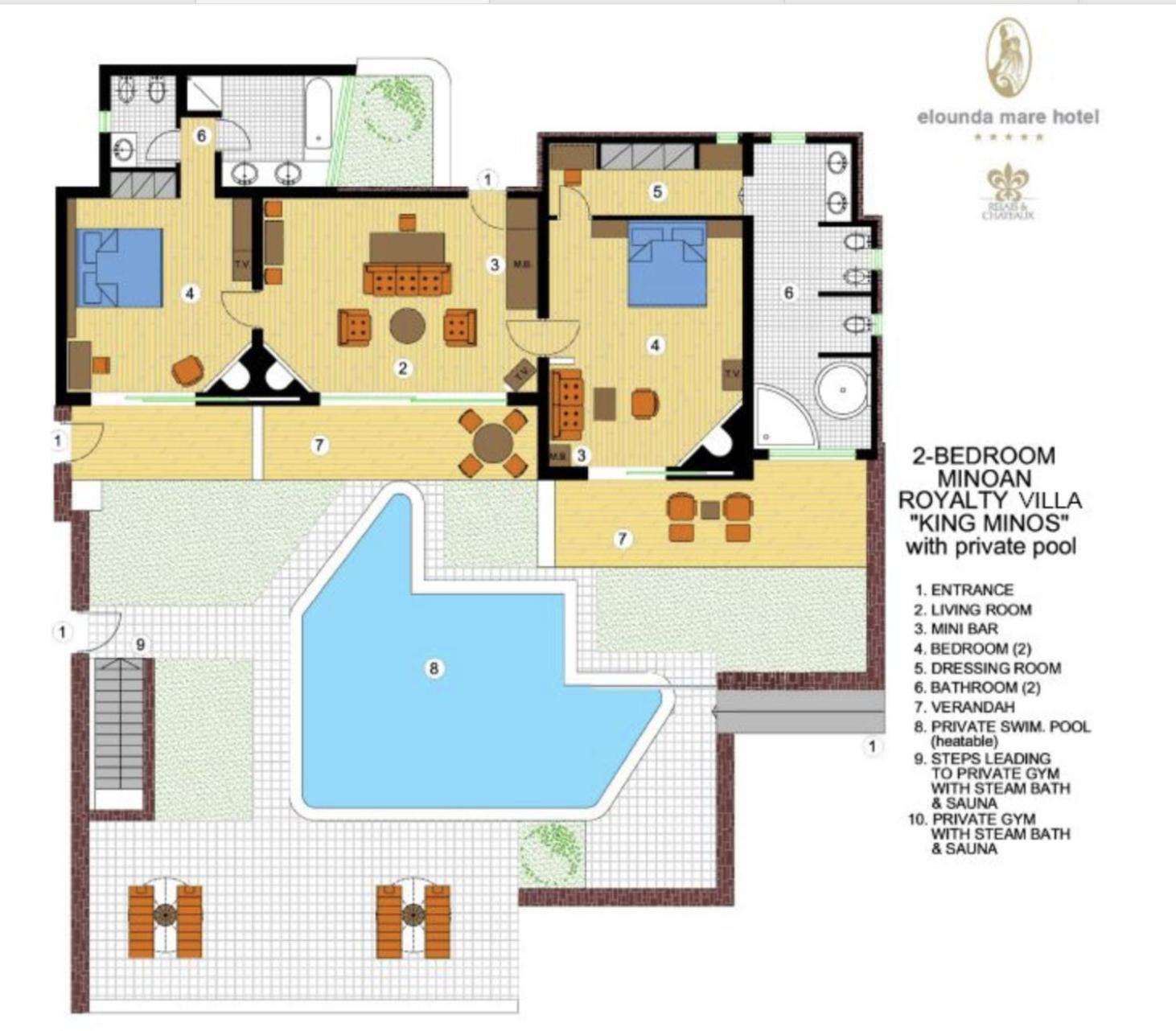 King Minos Royalty 2-Bedroom Villa