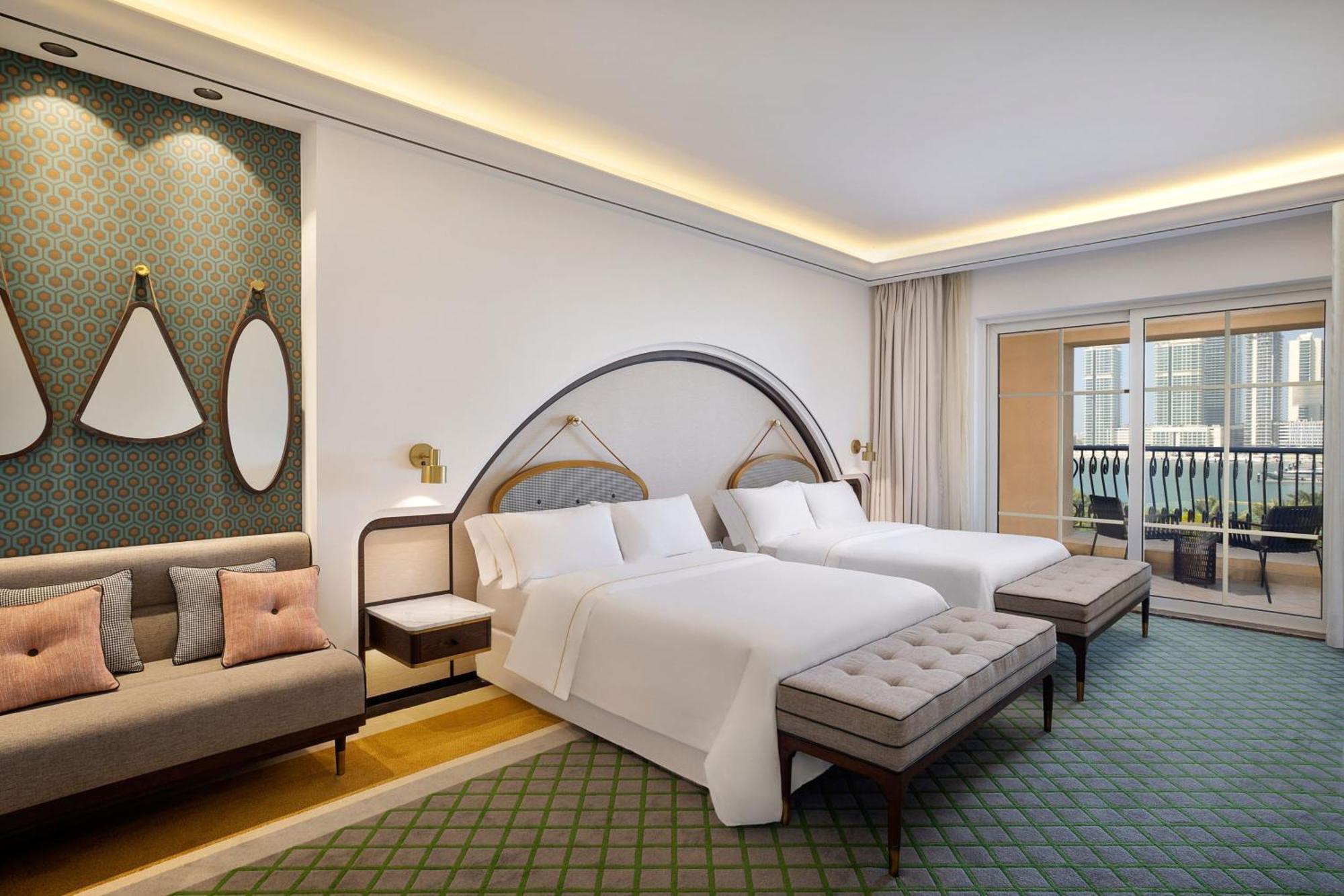 Deluxe Kamer met 2 Queensize Bedden en Uitzicht op Zee - Toegang tot Jungle Bay Waterpark