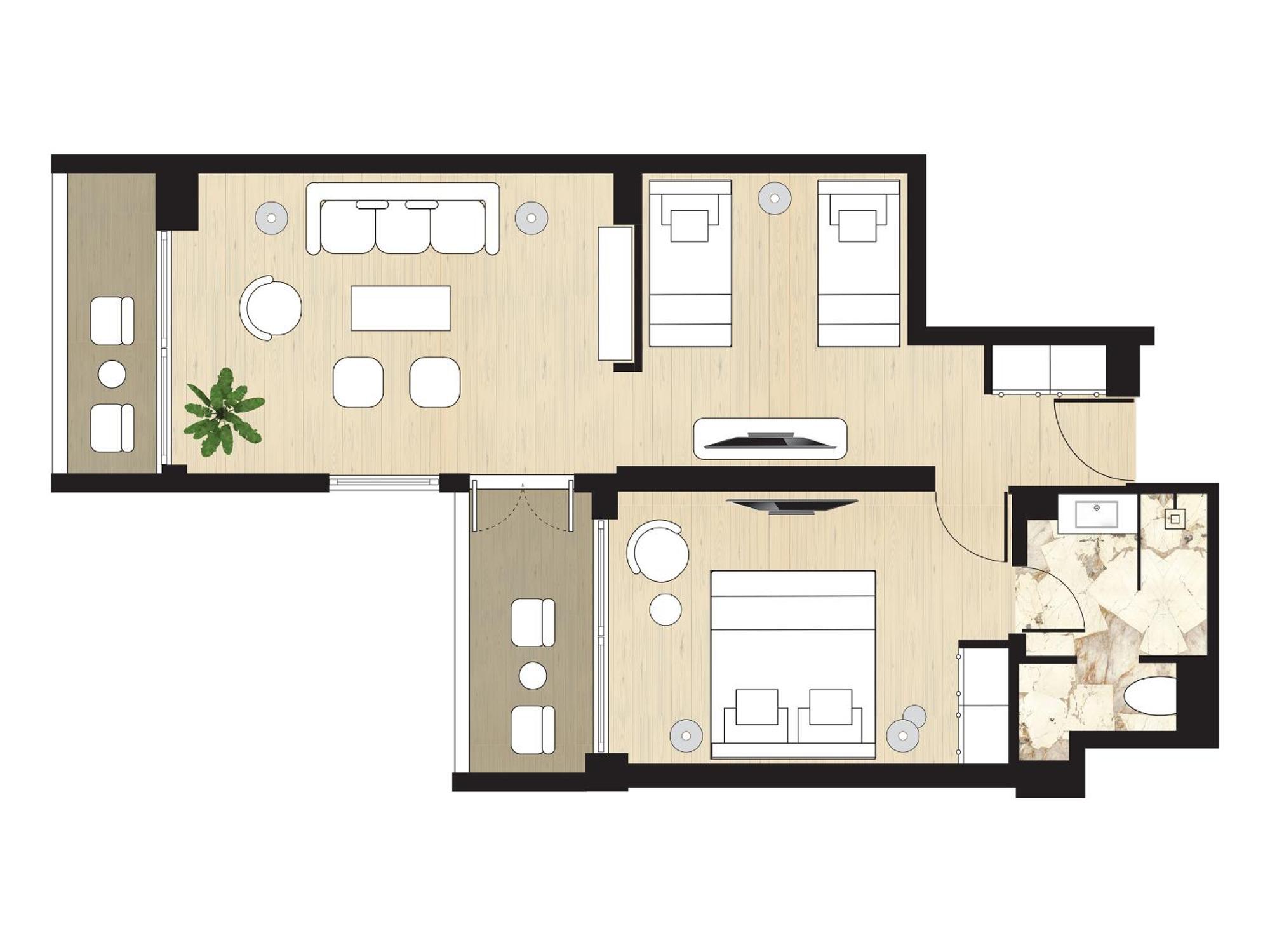 Club 1 Bedroom Suite, Sea & Astir Marina Views,1610215661:JPEG