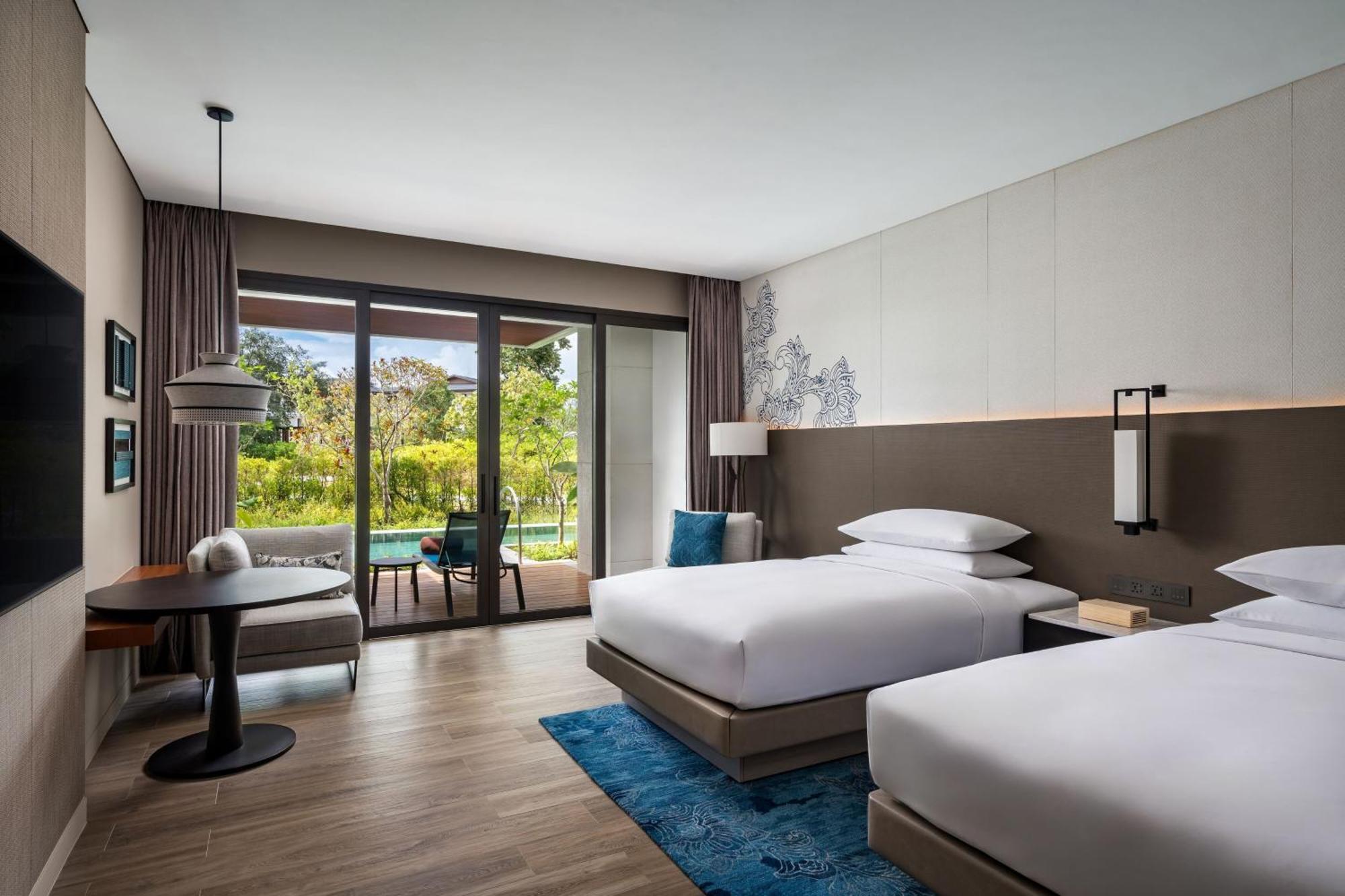 Deluxe Zweibettzimmer mit Zugang zum Pool