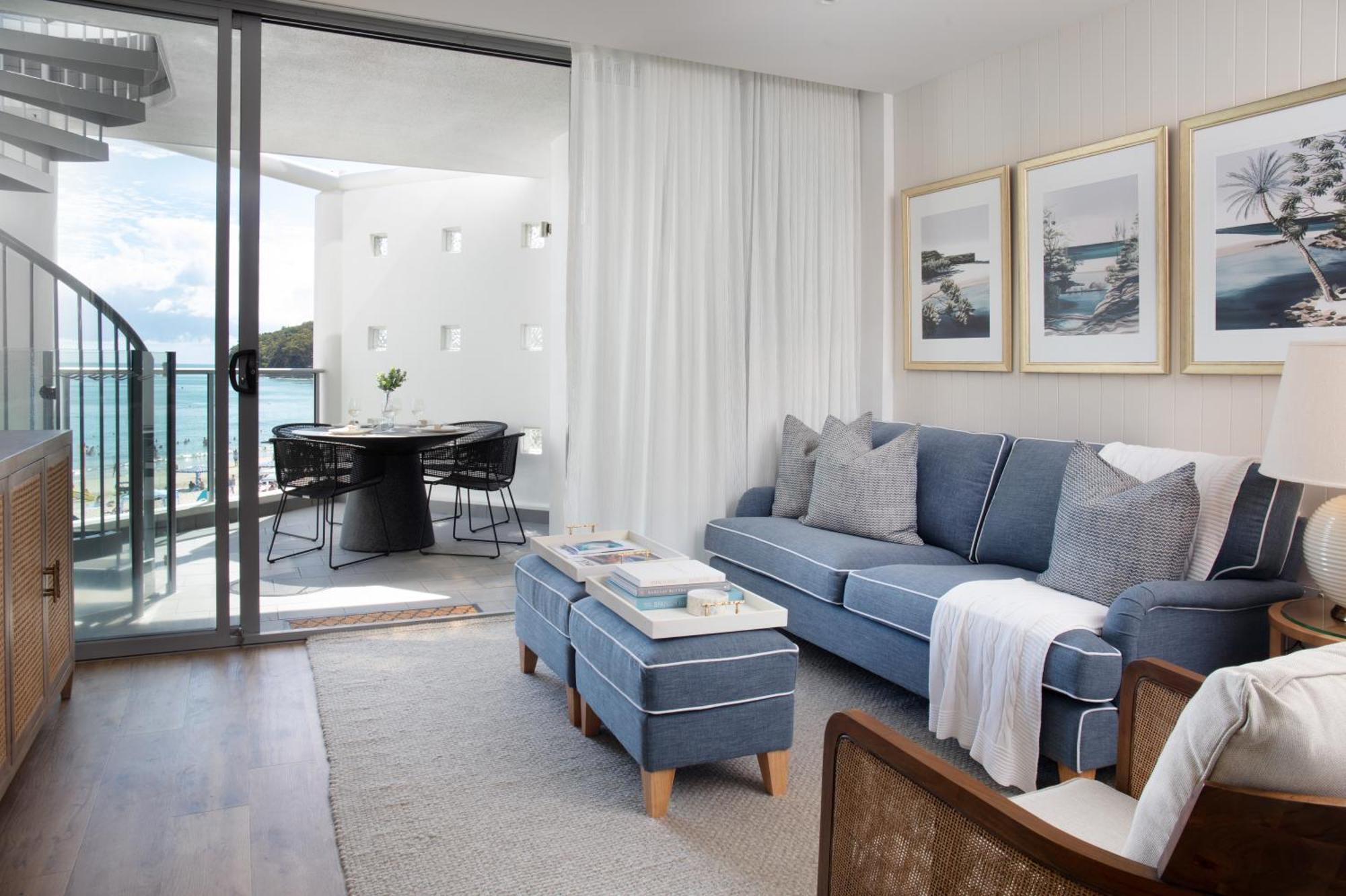 Beachfront Penthouse Studio Spa Bath