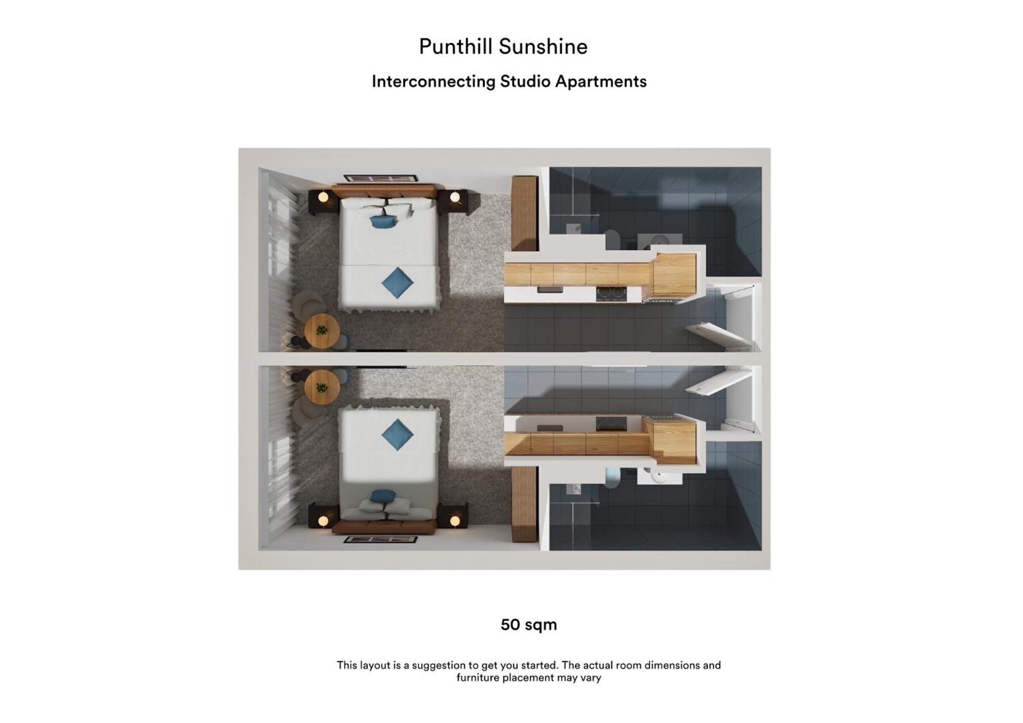 Interconnecting Studio Apartments