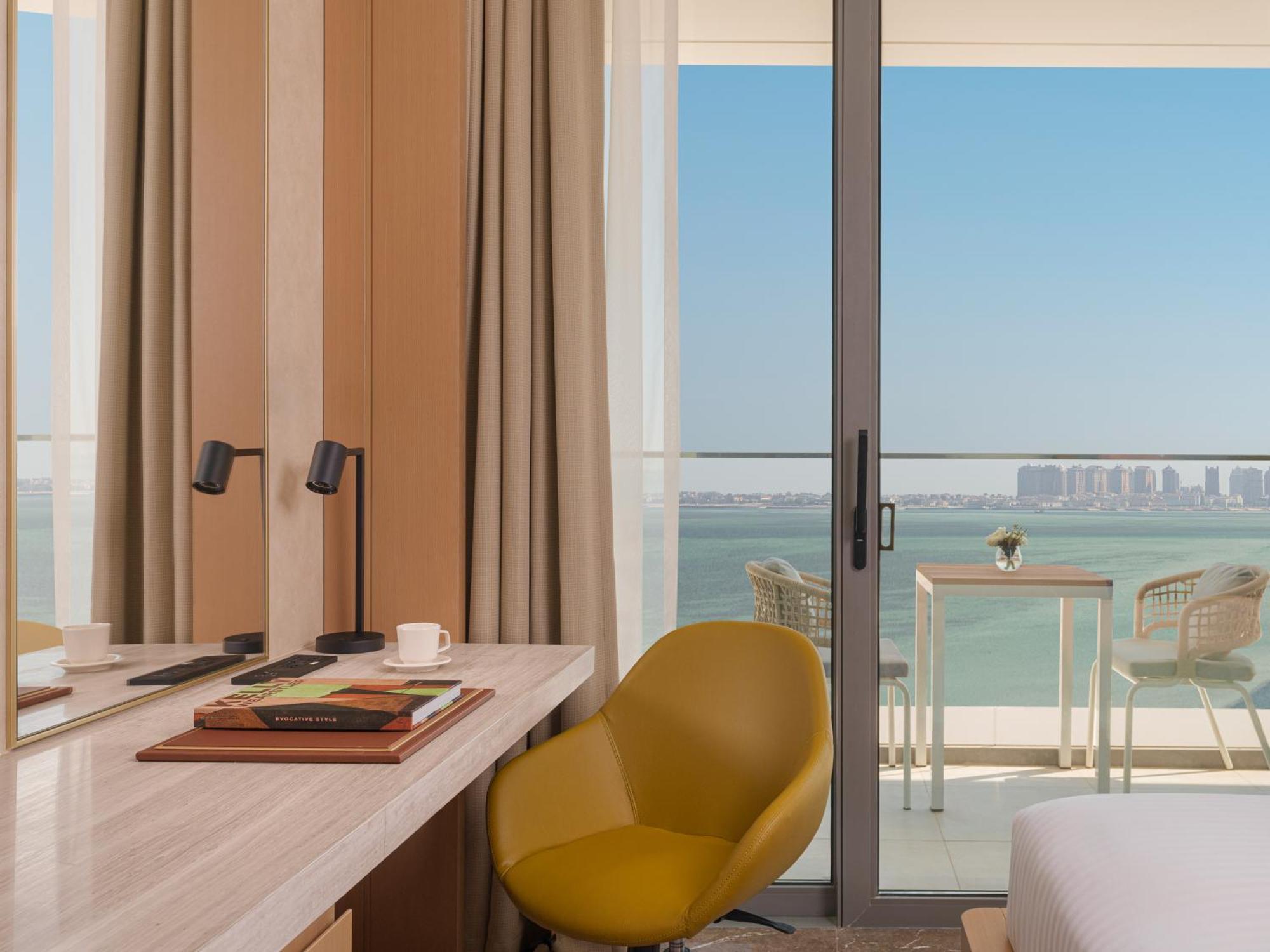 Hébergement Lits Jumeaux Deluxe avec Accès au Parc Aquatique Meryal - Vue sur Mer