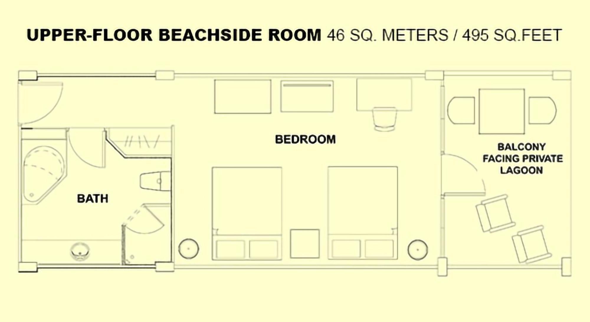 Upper-Level Beachside Room — Midnight Arrival Plan