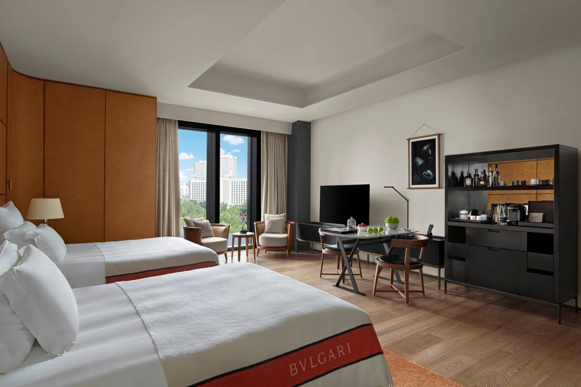 Superior Room Two Double Beds City View Minibar soft drinks & beers 3km pick-up or drop-off service 14 meters wide double beds