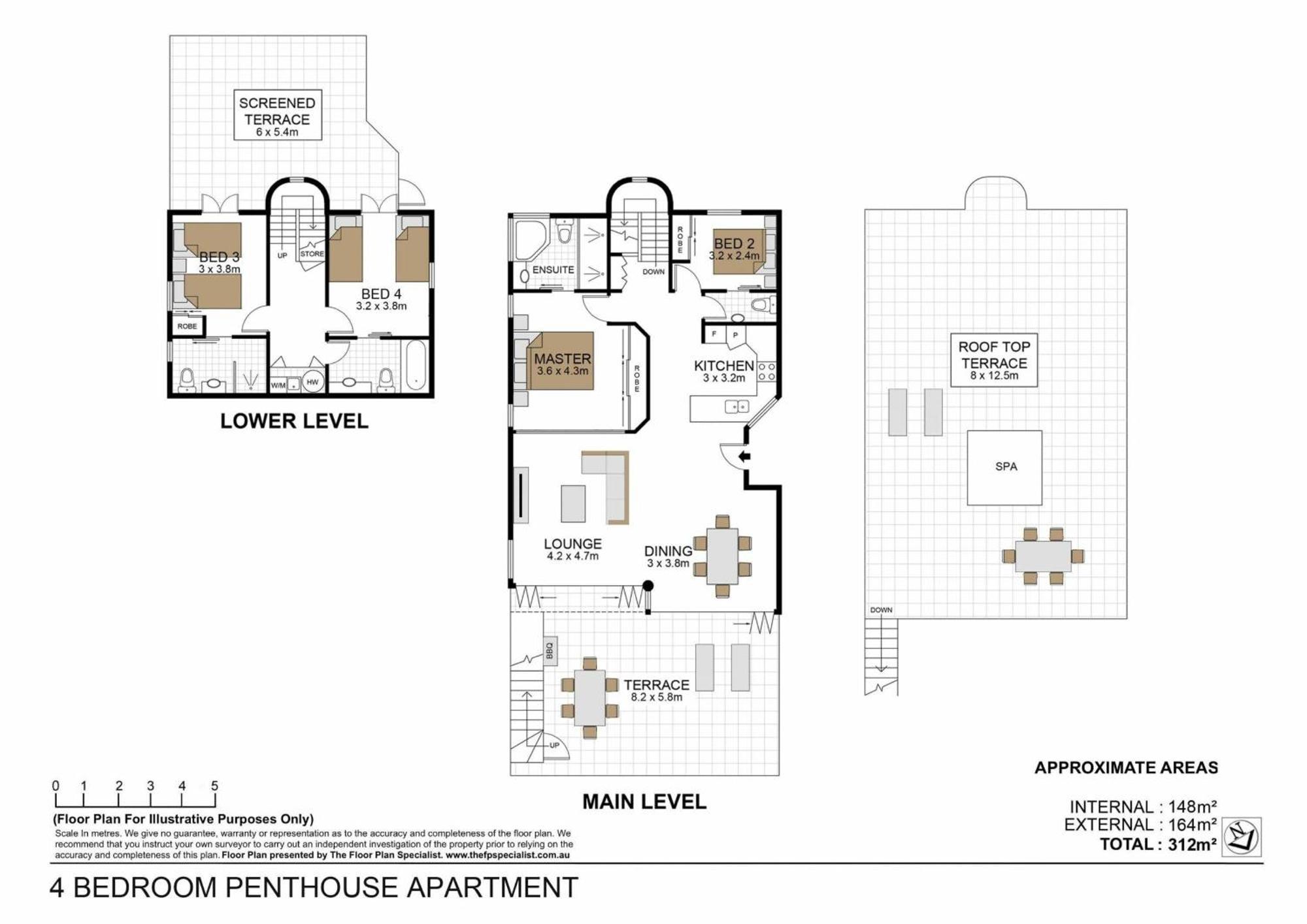Four-Bedroom Penthouse Apartment Casablanca