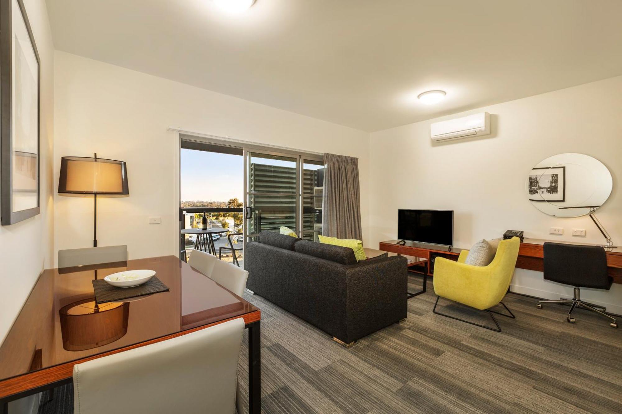 Premier One-Bedroom Apartment Balcony