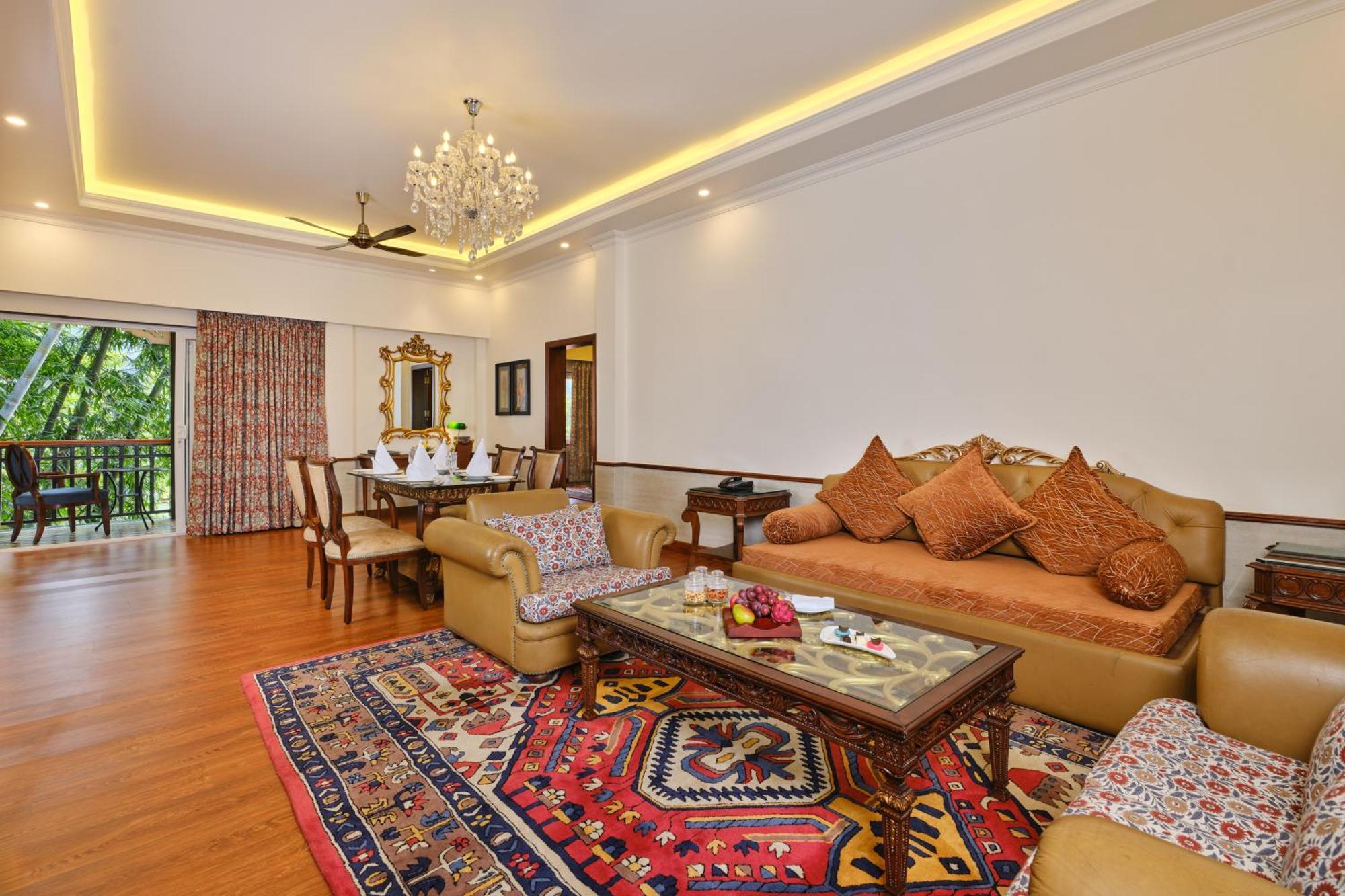Deluxe Suite - 10% Discount on Foods & Soft Beverages* | 15% Discounts on Laundry Services* | INR 500 spa credit during your stay on selective Massage services. TnC Apply.* | Free Minibar - 2 cans of soft Beverages (Once on Arrival)
