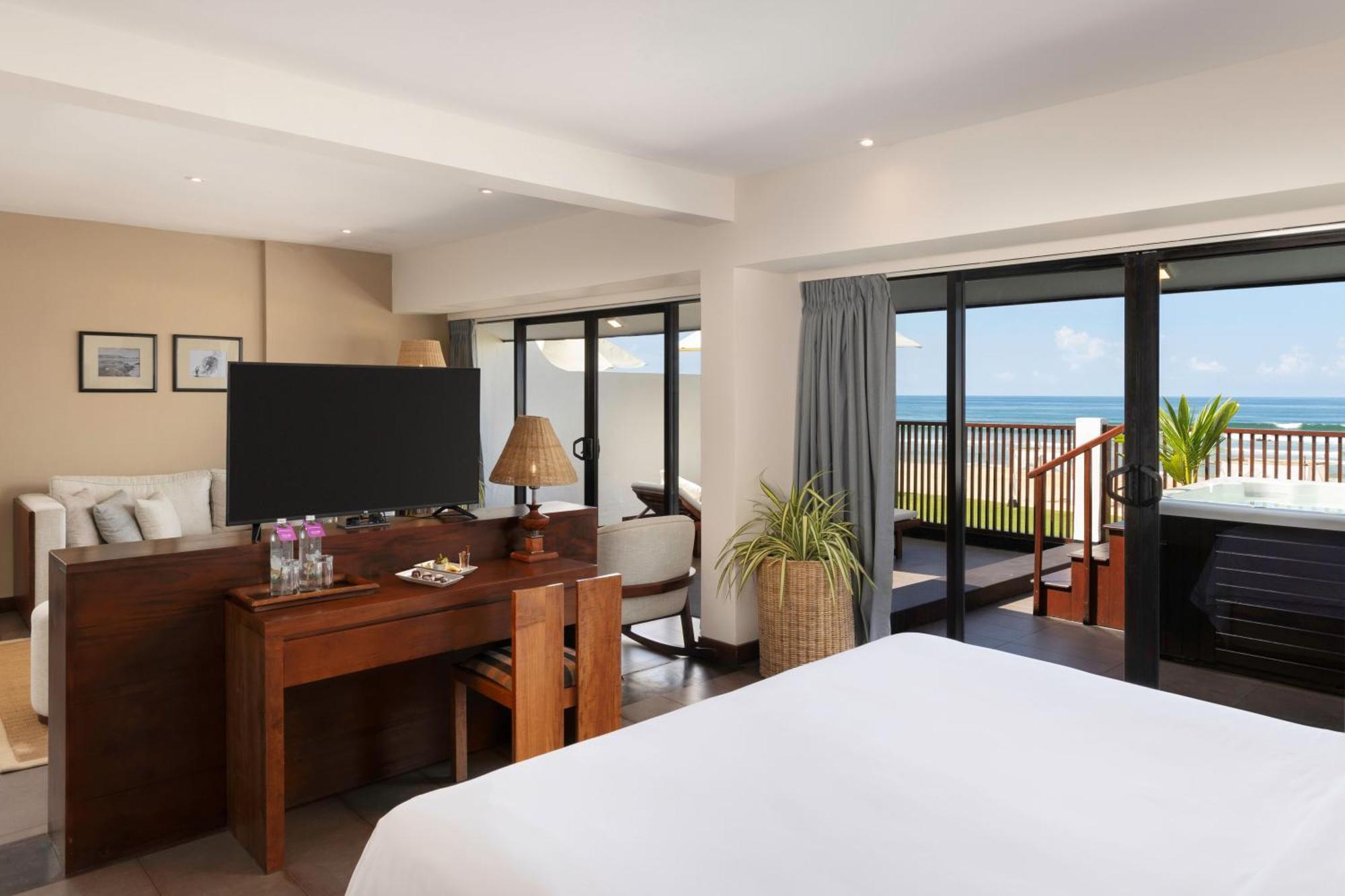 Luxury Suite Sea View Balcony Early check or Late check out on availability on Food or Beverages & Balinese Spa