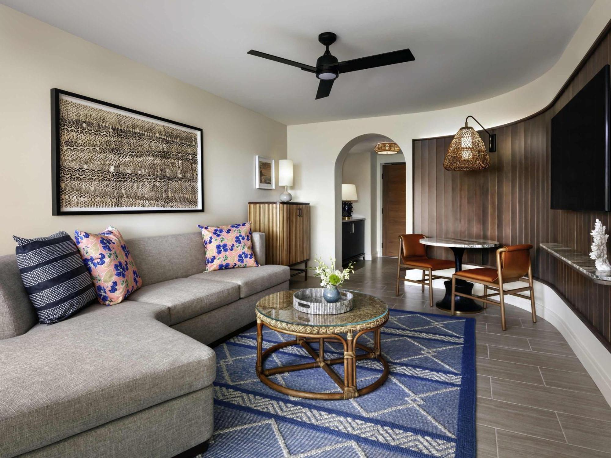 King Suite with Sofa Bed and Garden View