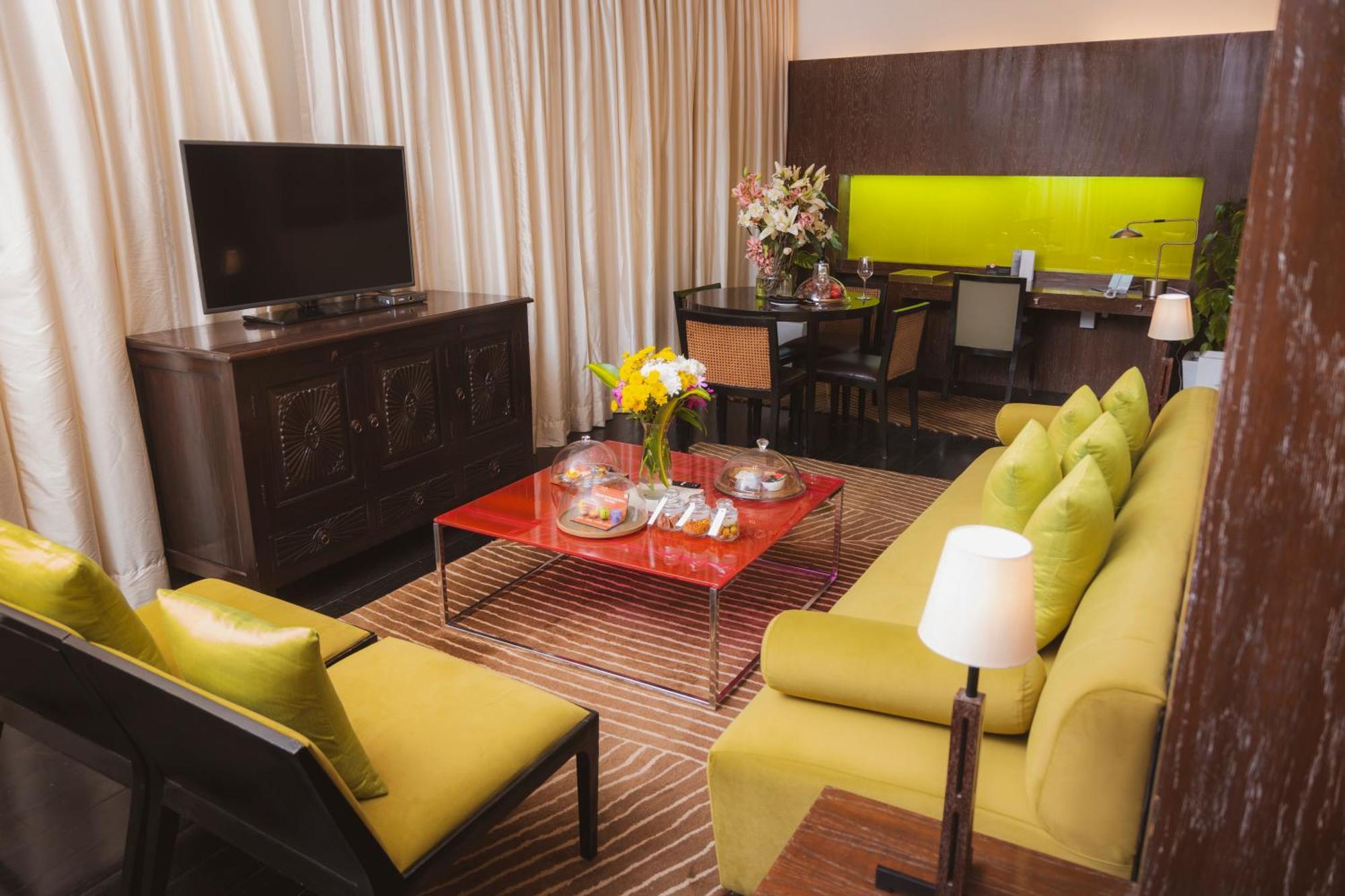 Presidential Suite Complimentary one way airport transfer Spa Salon services on Food Soft Beverages Happy Hours – 1130 AM to 0700 PM