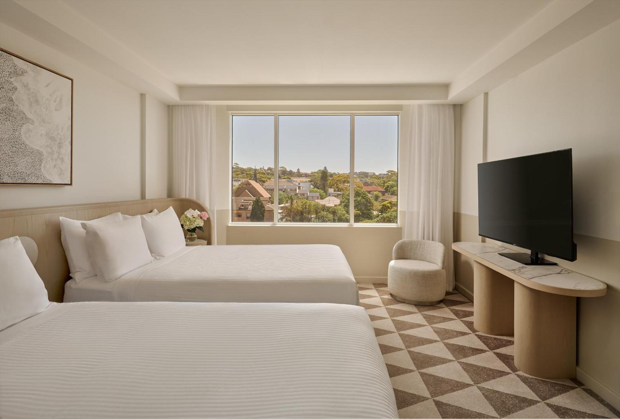 Classic Room Two Double Beds View