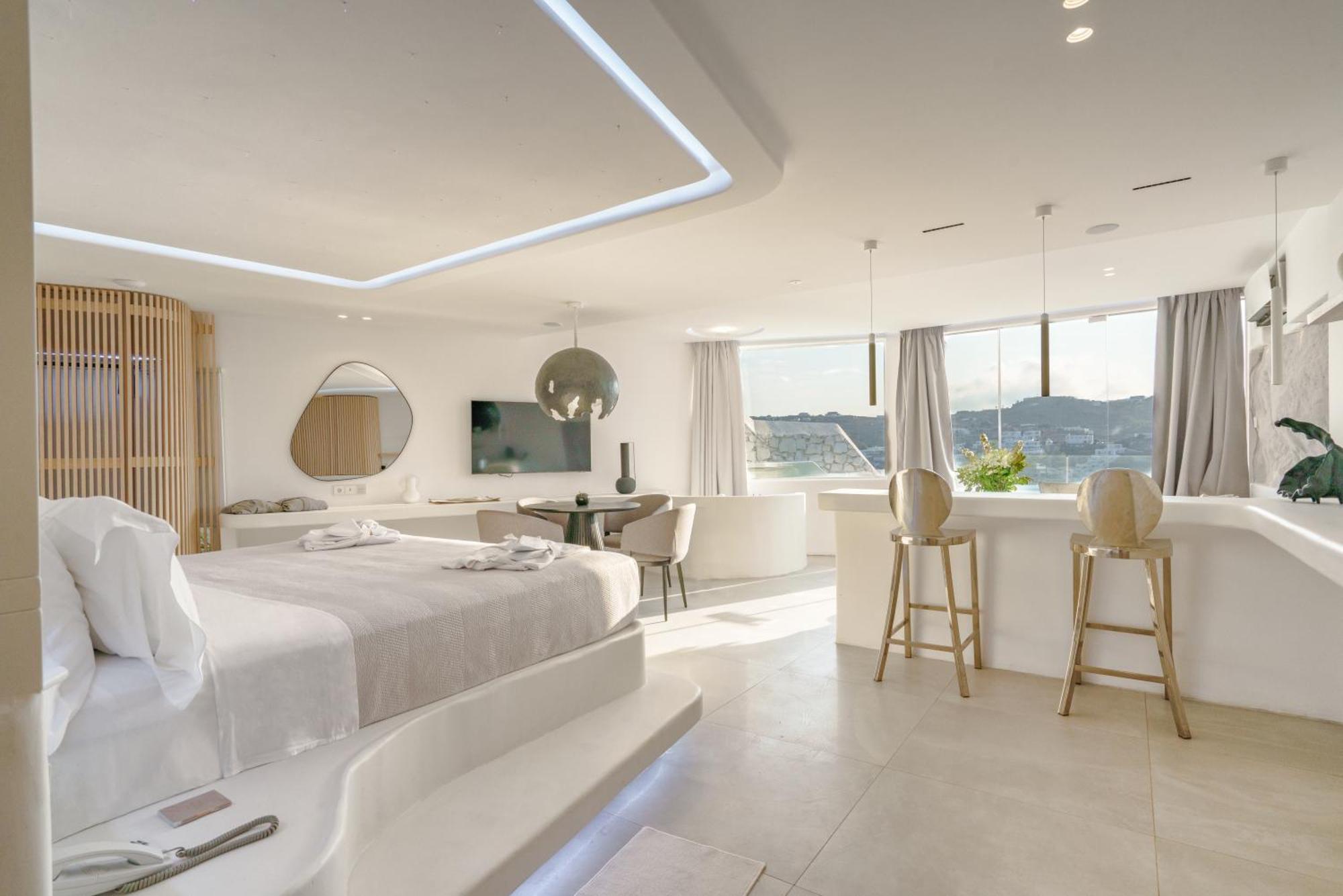 Mykonos Honeymoon Luxury Suite mit Whirlpool