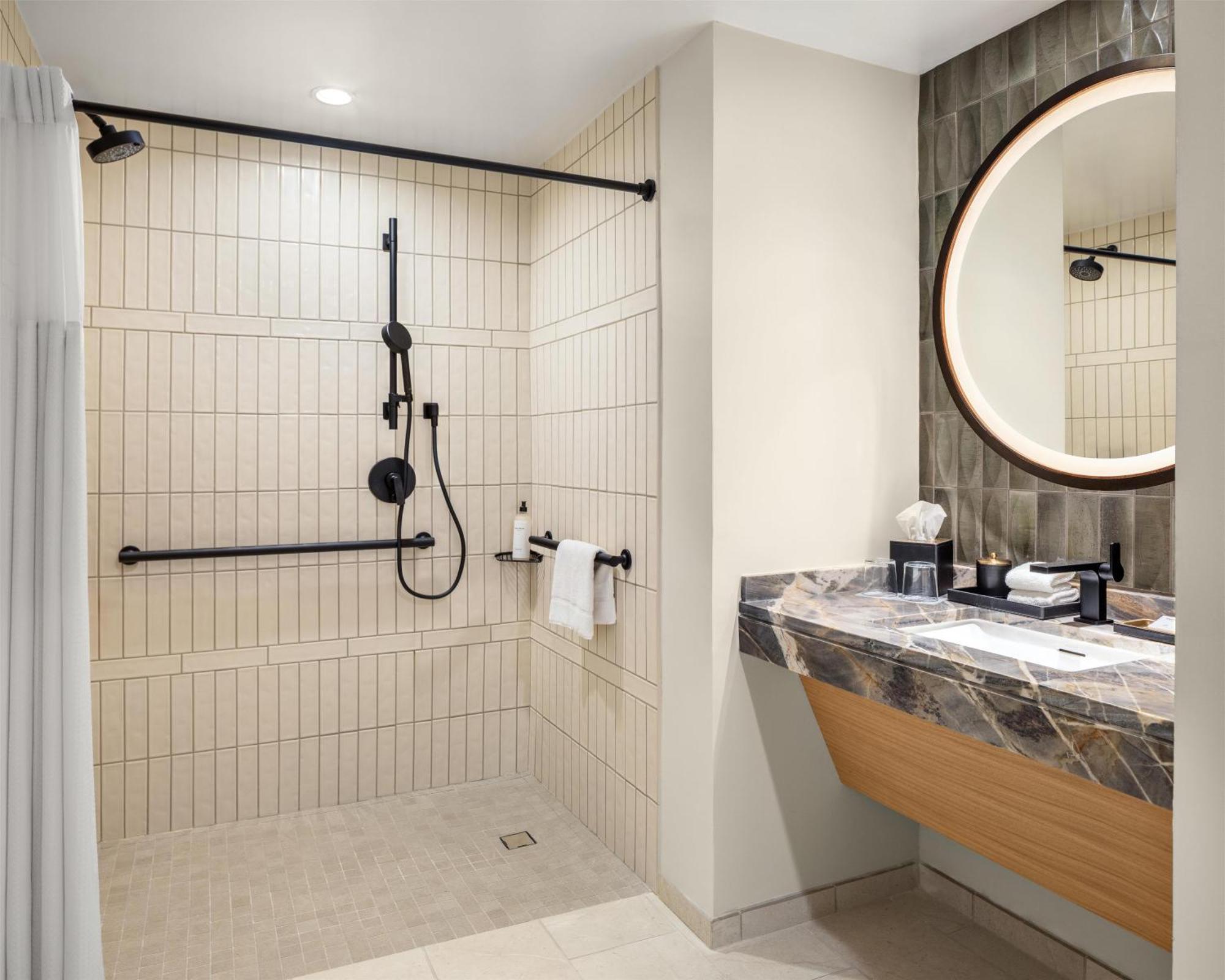 King Room Accessible Shower Disability Access