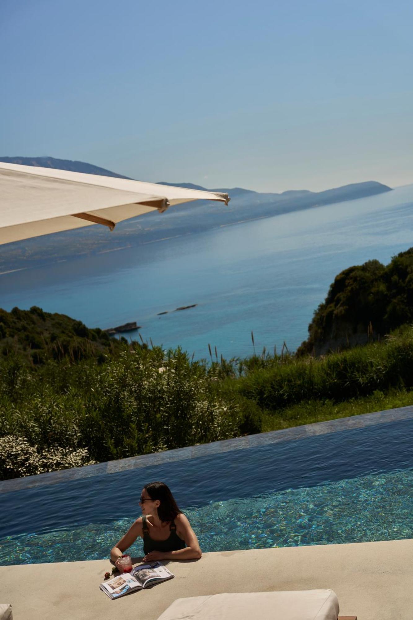Eliamos Sea View Three Bedroom Villa Outdoor Private Pool
