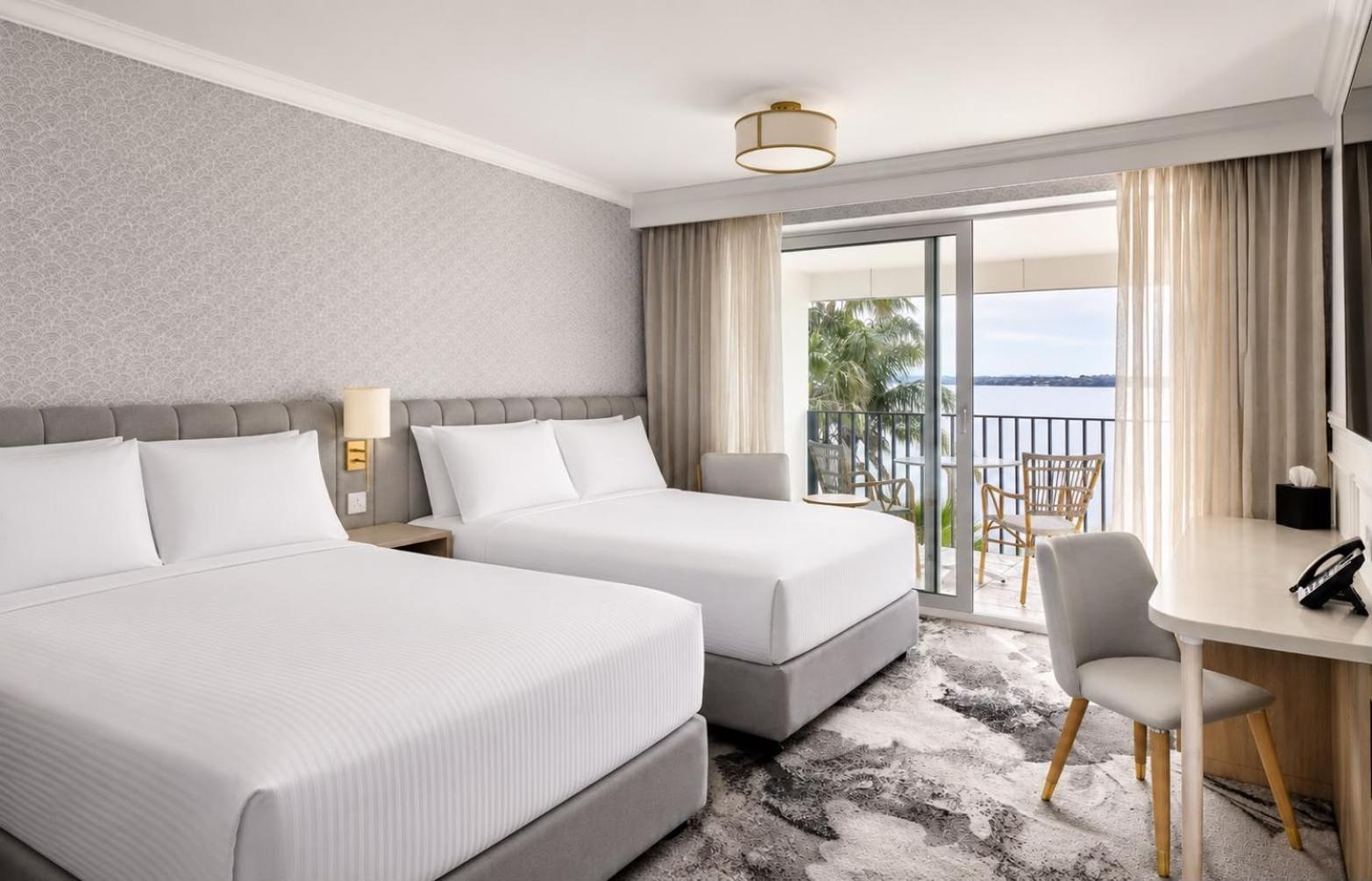 Water View Two Double Beds
