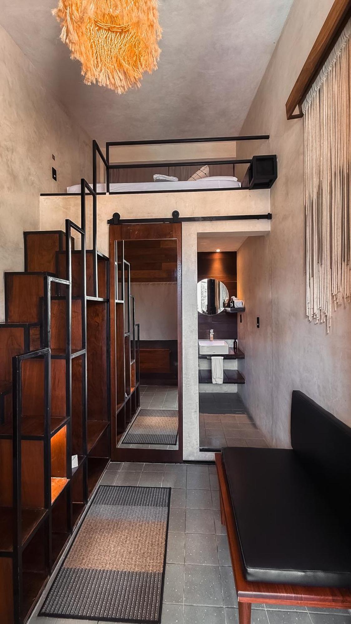 Queen Room Pool View Tiny House Concept