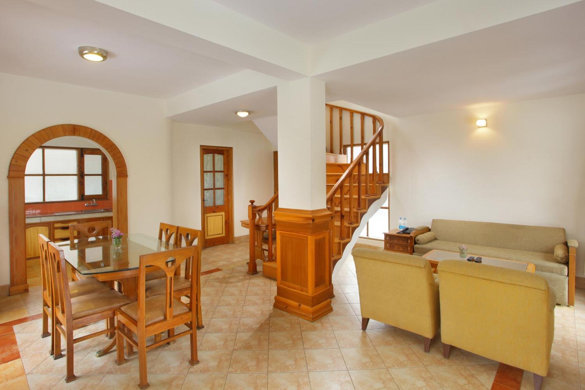 Swiss Duplex Cottage Valley Facing 02 Bedrooms 01 living Room Complimentry Evening Tea-Coffee cookies at open terrace