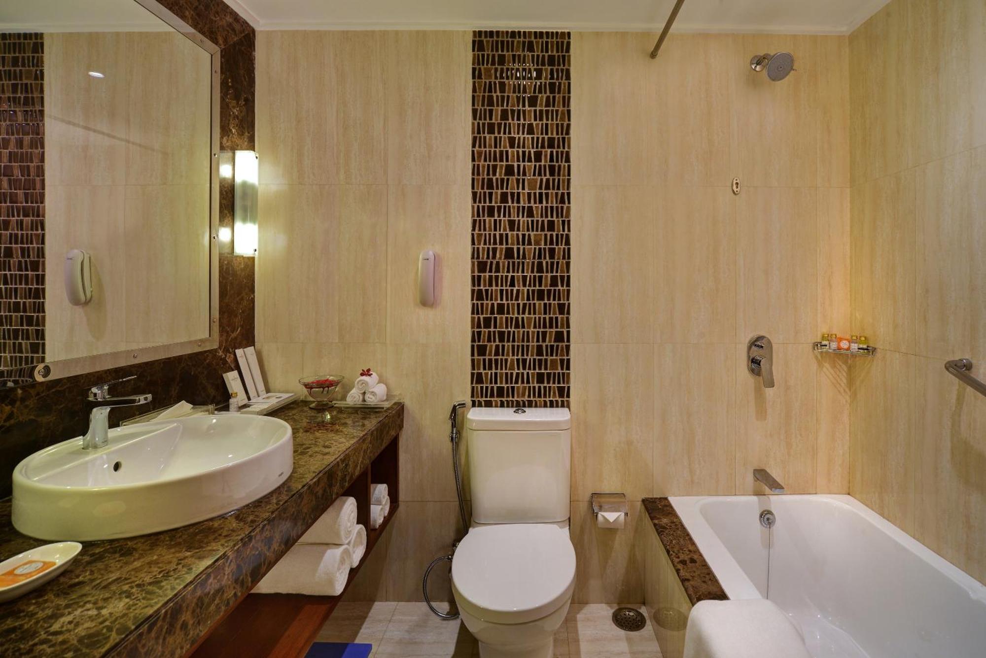 Double Room Enjoy INR 500 credit on buffet at Mosaic Restaurant Happy Hours 11 on Alcoholic Beverages 12 PM-6 PM Soft Beverages Except Dragon House 2 pints of House Beer per room once during Laundry Spa
