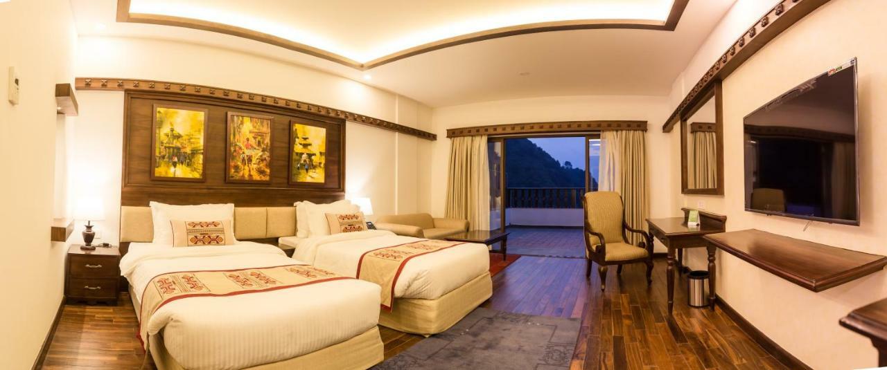 Executive Alpine Terrace Twin Room Complimentary Cable Car Ride, Zipline, Gym, Infinity Pool, and Outdoor Heated Jacuzzi